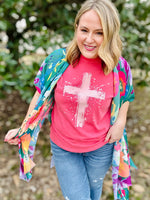 Splatter Cross Design Tee