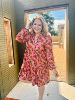 Molly Floral Tiered Mini Dress