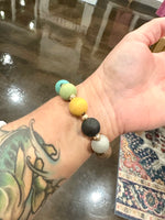 Beaded Cross Bracelet (Multiple Colors)