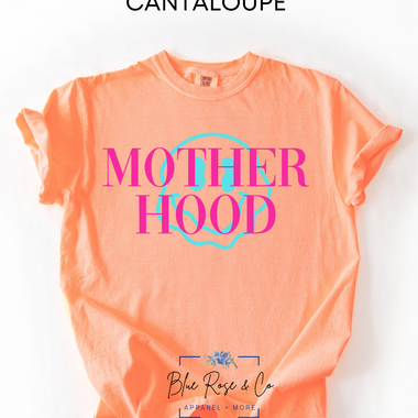 Neon Mothered Hood Tee on Comfort Color (Multiple Colors)