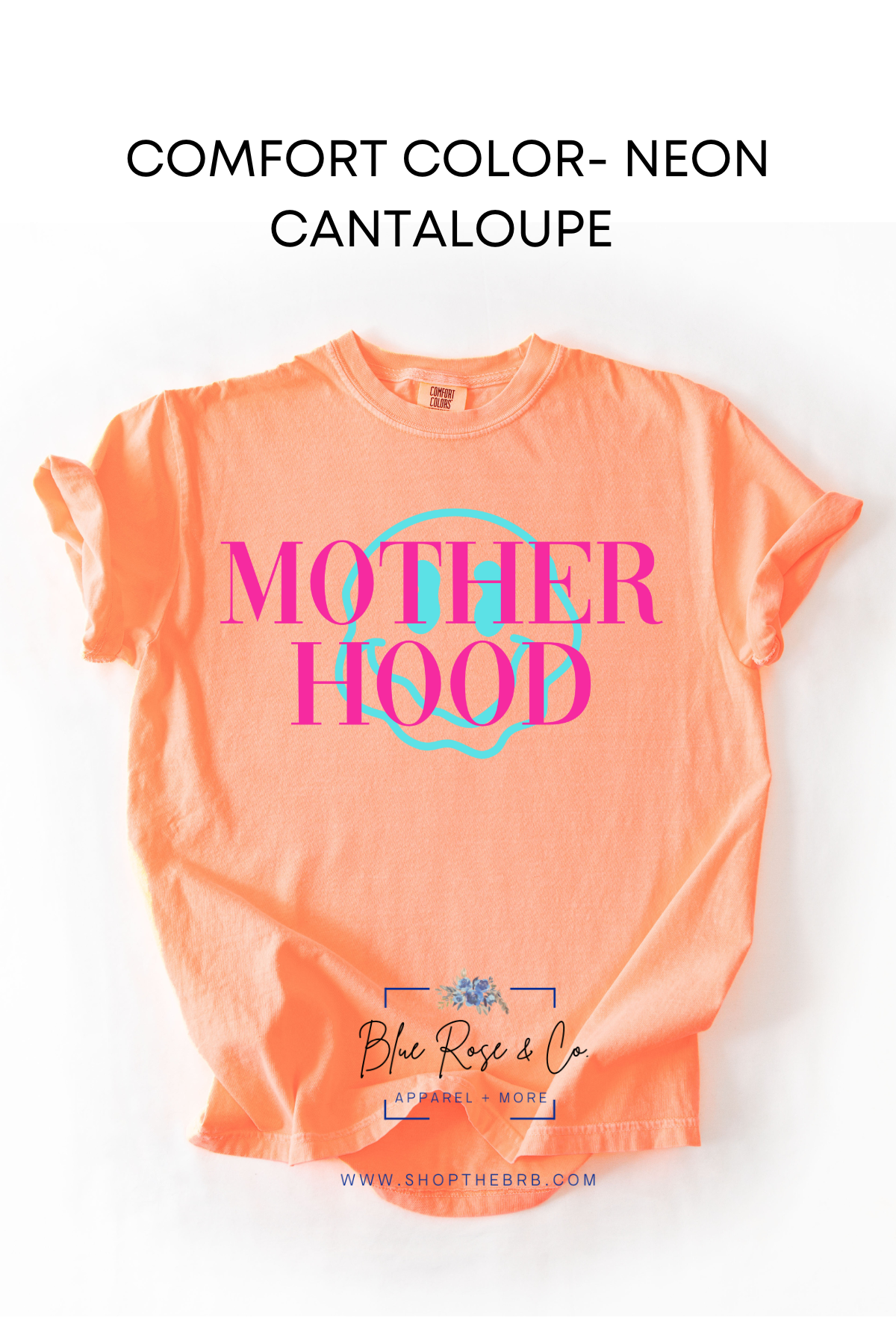 Neon Mothered Hood Tee on Comfort Color (Multiple Colors)