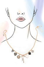 Checkered Charm Necklace