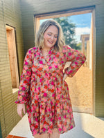Molly Floral Tiered Mini Dress