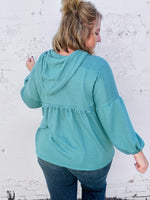 Farrah Babydoll Top In Jade