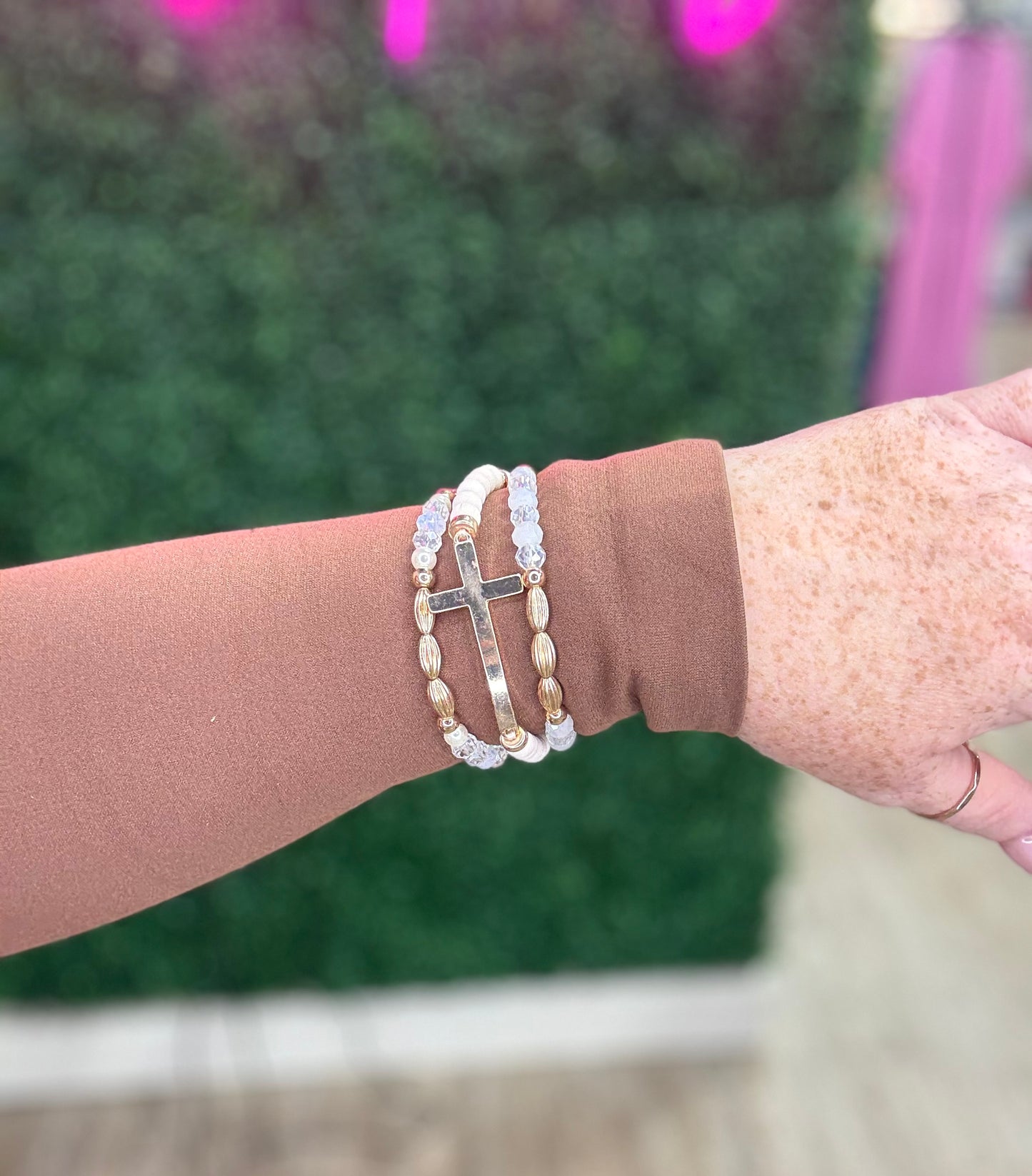Set of Three Beaded Bracelet
