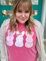 Bunny Trio Tee on Comfort Color