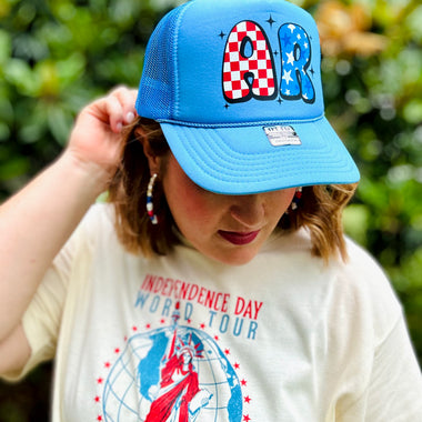 AR Americana Hat on Blue
