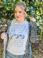 Speak the Name of Jesus  Distressed Graphic Tee