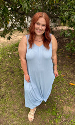 Tasha Pleated Maxi Dress