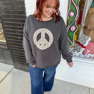 Penny Peace Sign Top
