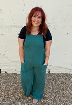 Sleeveless Solid Urban Ribbed Jumpsuit