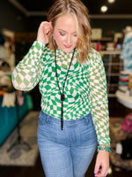 Laiklyn Mesh Top in Green