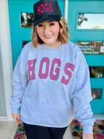 Hogs Red Varsity Sweatshirt (Customizable)