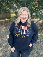 Let Us Long Sleeve Tee on Black