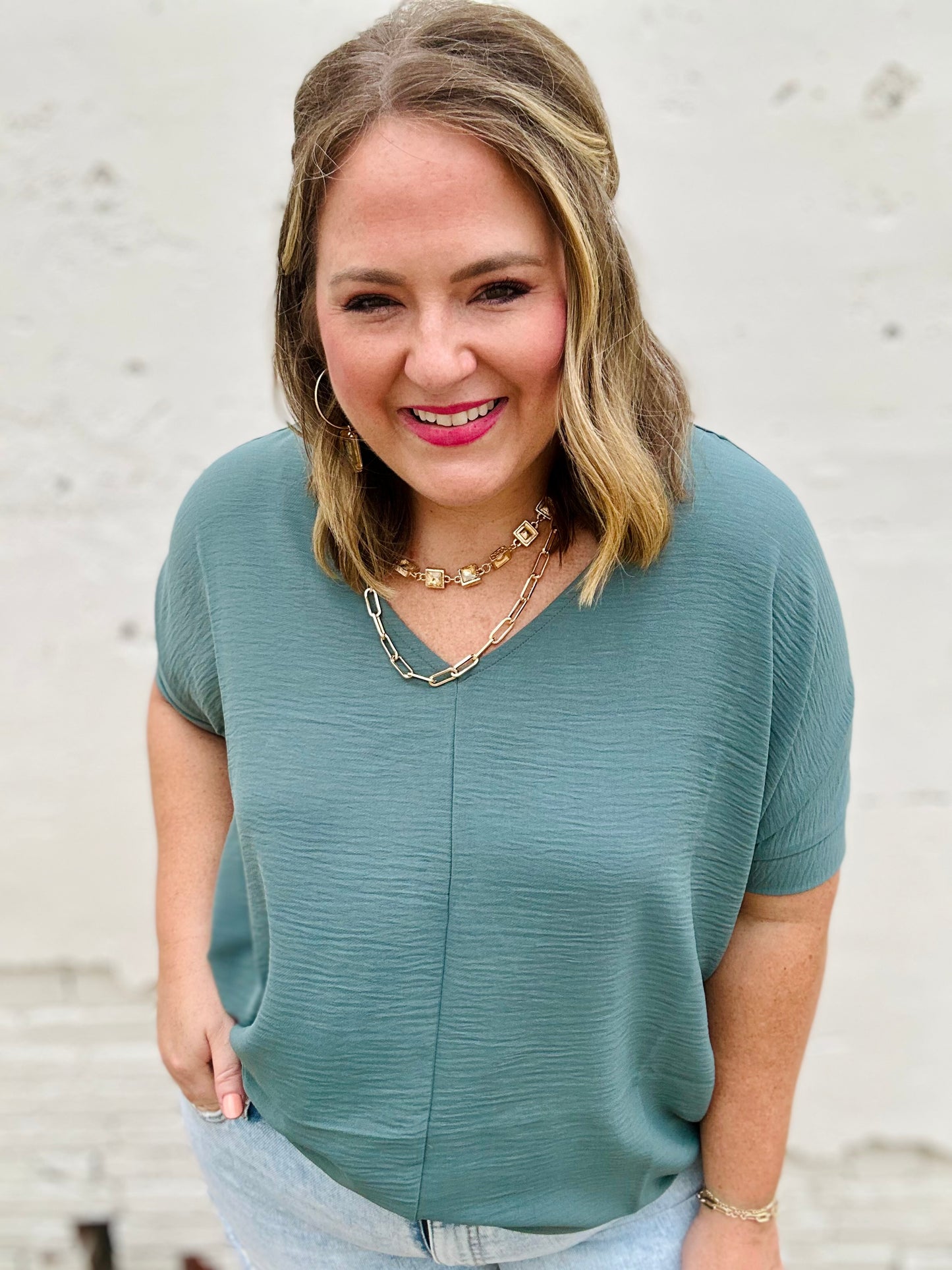 Regina Woven Top (Multiple Colors)