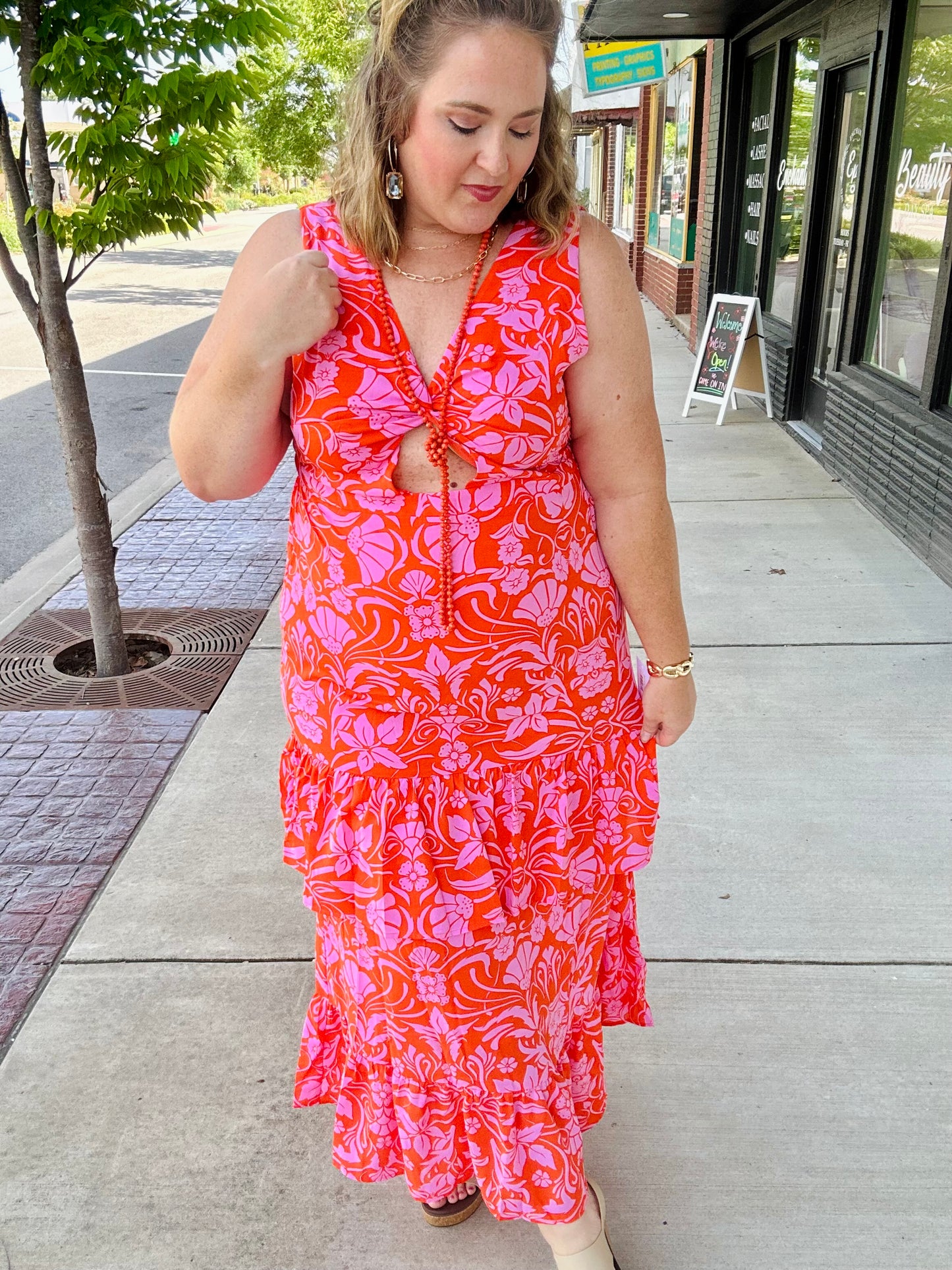 Rachael Tropical Dress (Reversible)