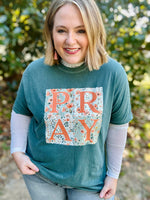 Pray Floral On Comfort Colors