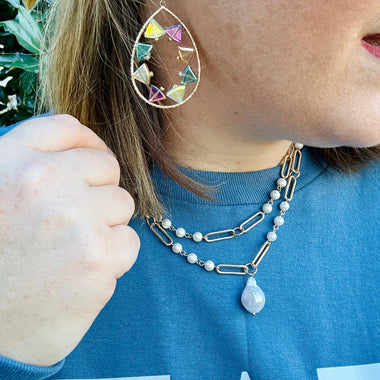 Wired Teardrop Earrings