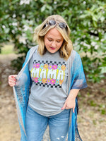 Mama Daisy Checkered Tee