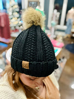 C.C Pom Beanie in Black