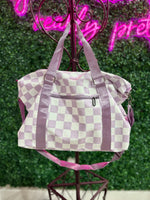 Checkered Travel Duffel (Multiple Colors)