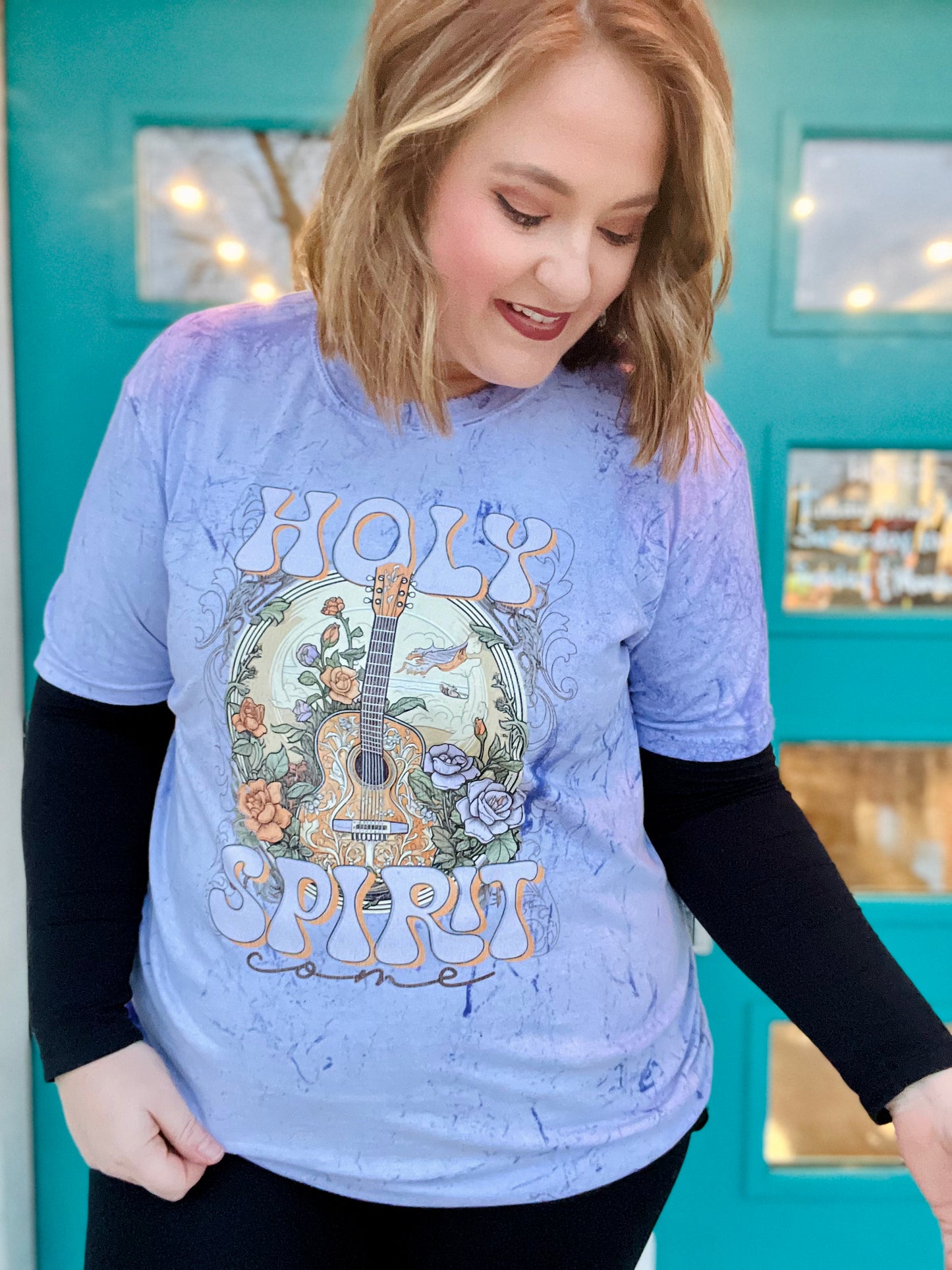 Holy Spirit Boho on Purple Comfort Colorblast