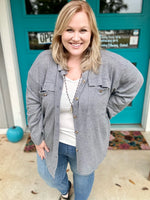 Lily Button Down Knit Shacket