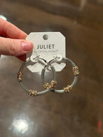 Metal Tone Chain Hoops