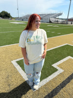 Faux Glitter Checkered School Spirit Tee (Customizable)