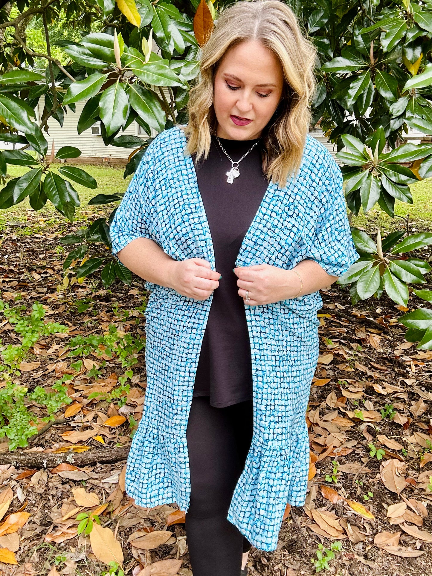 Donna Geometric Kimono