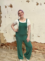 Sleeveless Solid Urban Ribbed Jumpsuit