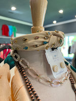 Bedazzled Headband in Cream