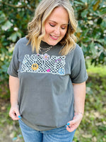 Checkered Mama Tee