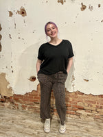 Leopard Urban Ribbed Casual Pants