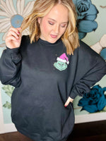 Green Era Swearshirt on Black (Front/Back)