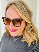 Oval Cateye Sunglasses (Multiple Colors)