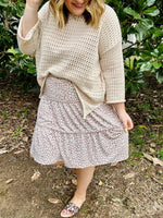 Raylee Animal Print Ruffled Skirt