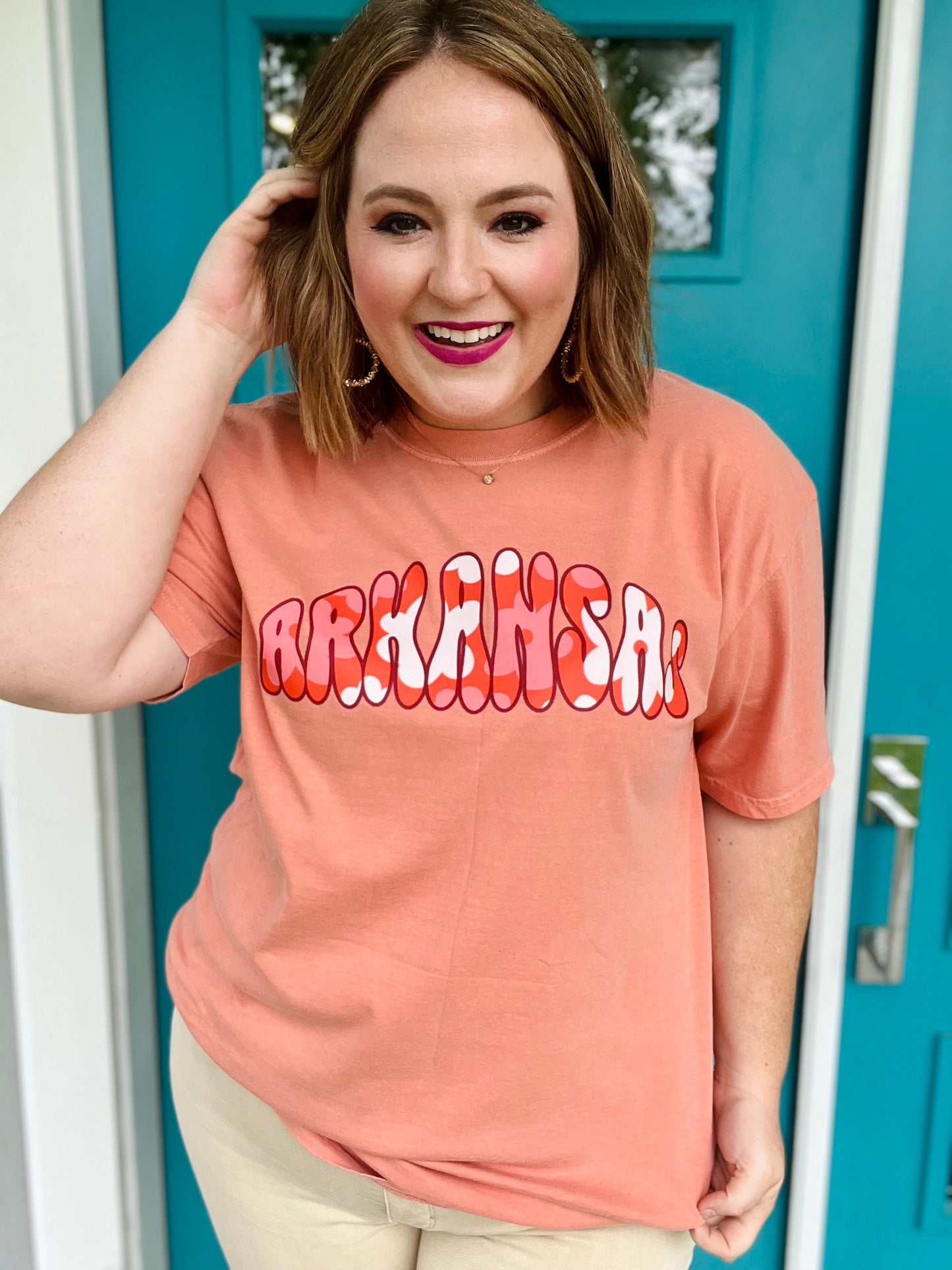 Retro Floral Arkansas Tee