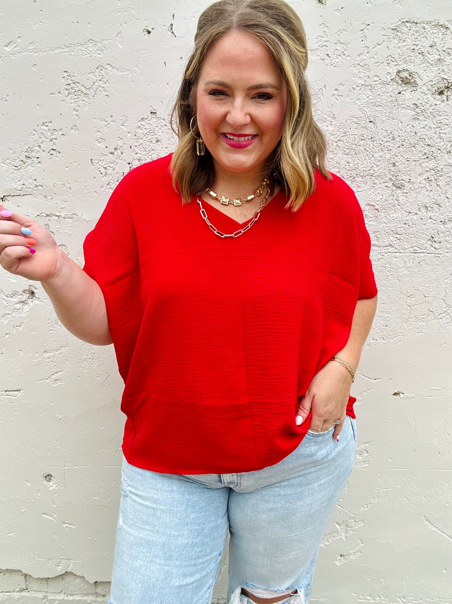 Regina Woven Top (Multiple Colors)