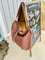 Cindy Studded Oversized Bag in Mauve