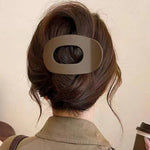 Jumbo Lay Flat Oval Hair Claw Clips (Multiple Colors)