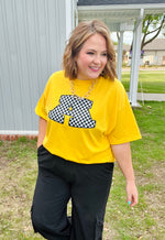 Checkered Airedale Tee (Any Color!)
