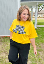 Checkered Airedale Tee (Any Color!)