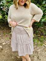 Raylee Animal Print Ruffled Skirt