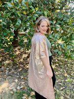 Rose Gold Sequin Duster