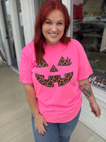 Neon Leopard Jack- O Tee