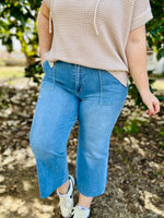 Mindy High Rise Wide Leg Vervet Jeans