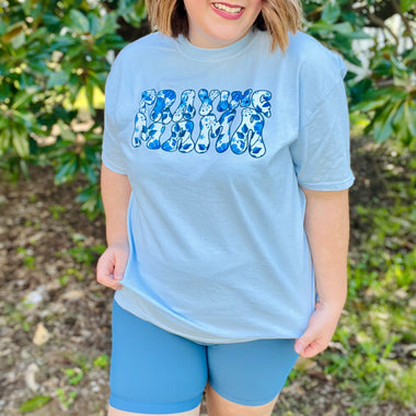 Floral Praying Mama On Comfort Colors