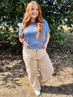 Allison Barrel Legged Washed Denim