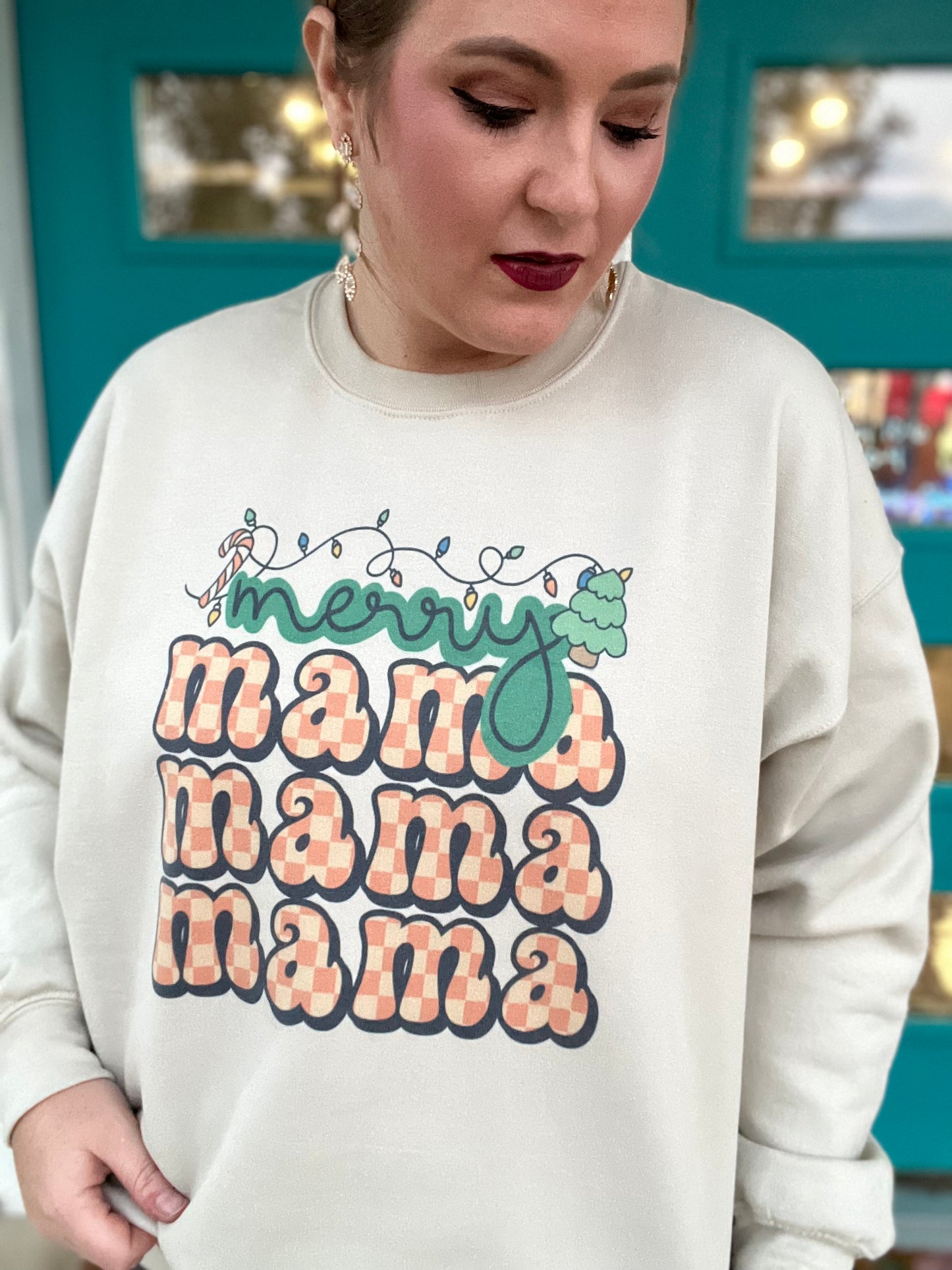 Merry Mama Checkered on Tan
